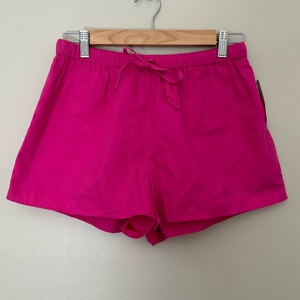 Anthropologie linen blend shorts